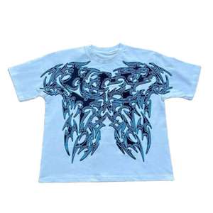 Camiseta de Talla Grande, Hombros Caídos, Estilo Casual Urbano, Vintage, 100% Algodón, Oversize, Personalizada para Hombre, Precio Económico - Product Image 4