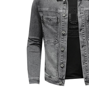 Fournisseurs de vêtements en denim de haute qualité, fabricants de vestes en tissu de coton, lavage pigmenté, OEM personnalisé pour hommes - Product Image 6