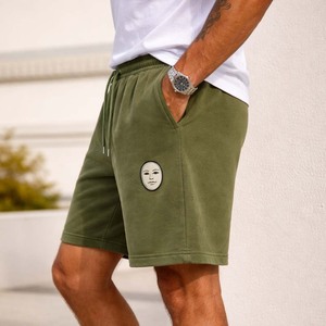 Wholesale <b>Men's</b> 100% Polyester Eco-Friendly Oxford Fabric Sweat <b>Shorts</b> Custom Logo Zipper Fly Summer Casual <b>Shorts</b> Custom Colors - Product Image 5