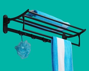 Modern Stainless Steel Aluminum Bathroom <b>Towel</b> Rack for Home Hotel Villa and Resort Use - Product Image 1