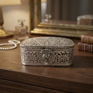 Traditional <b>Box</b> Vintage Floral <b>Money</b> and jewelry <b>box</b> - Product Image 4
