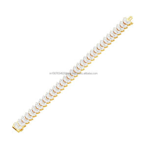 Cadena de Diamantes de Laboratorio IGI de Lujo, Joyería Fina Personalizable para Mujer, Brazalete de Diamantes en Oro de 10/14/18K - Product Image 4