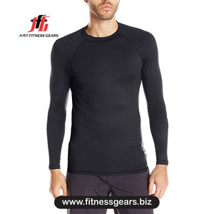Camiseta de Manga Larga para Hombre, Protección UV, Estampado Floral Azul, Spandex y Poliéster, Ropa Deportiva para Exteriores - Product Image 3
