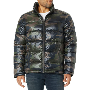 Custom Logo Outdoor Canvas Stand Lightweight <b>Waterproof</b> Breathable <b>Warm</b> Puffer Winter Jacket Long Sleeve for Men New Arrival - Product Image 3