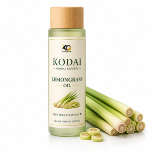 Huile Essentielle de Citronnelle du Tamil Nadu 100% Pure et Naturelle de Qualité Supérieure, Distillée à la Vapeur, pour Aromathérapie et Soin du Visage, par Kodai Global Export - Product Image 1