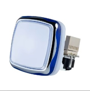 FRO GVLT06 53*53mm Arcade <b>Game</b> Push Button LED White Silver Color Plastic+PC Material Coin Slot for Gaming Machine - Product Image 1