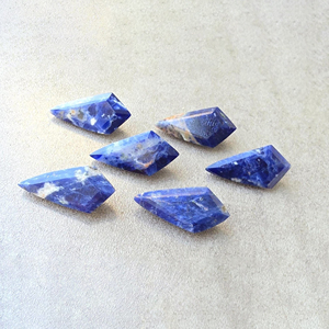 Sodalite naturelle facettée en forme de cerf-volant, calibrée, pierre précieuse bleue en vrac pour la fabrication de bijoux, toutes tailles disponibles - Product Image 5