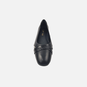 Zapatos de Tacón Medio Formales para Mujer, Sin Cordones, Transpirables, con Parte Superior de Piel de Oveja/Vaca/Serpiente, Suela de Goma, Punta Cerrada - Product Image 3