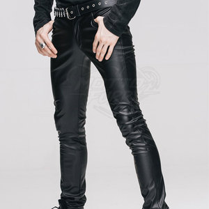 Wholesale Price Custom Made Lightweight Straight Mid Casual <b>Leather</b> <b>Pants</b> for <b>Men</b> Custom Logo Unique Design Premium Quality - Product Image 5