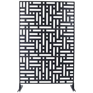 Pantalla de Privacidad Metálica Independiente para Interiores/Exteriores de 76'' de Alto por 48'' de Ancho, Divisor Decorativo para Terraza o Balcón, para Privacidad en Exteriores - Product Image 2