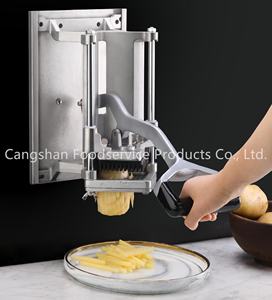 Henry Foodservice French Fry Potato <b>Cutter</b> Wall <b>Mounted</b> Heavy Duty Commercial Use Cast Iron Handle Eco-Friendly Stainless Steel - Product Image 5