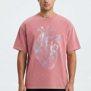 Camiseta con estampado artístico reflectante para hombre, camiseta de algodón suave, ropa informal de manga corta, moda moderna, ropa diaria cómoda - Product Image 3