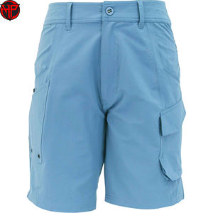 <b>Light</b> blue cargo shorts Quick dry breathable hiking shorts Unisex casual utility wear Wholesale Outdoor Shorts - Product Image 1