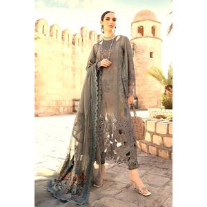 Nuevo Vestido Salwar Kameez Recto para Mujer de WS INTERNATIONAL, Estilo Pakistaní e Indio, en Tela de Seda, Diseño Étnico, Traje Sarree, Nuevo Modelo para Eid - Product Image 6