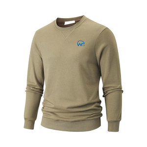 Sweat-shirt pour homme à manches longues, 100% coton, uni, de haute qualité, prix de gros, logo personnalisé - Product Image 1