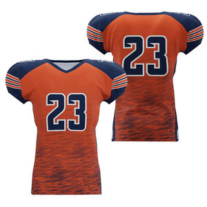 OEM Service Customizable 100% Polyester Breathable Printed Stitched Pullover Short Sleeve American Football Jersey for Adults - Product Image 6