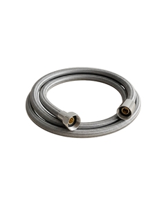 Tuyau tressé haute flexibilité en acier inoxydable, diamètre intérieur 1/2 po, pour plomberie de salle de bain, design moderne - Product Image 1