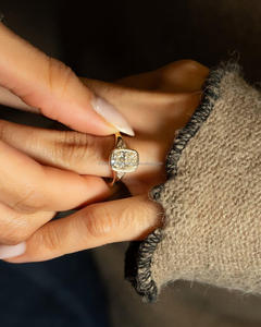 IGI/GIA Lab Grown Vintage 14k Yellow Gold Wedding/Engagement Ring Cut Diamond Unisex Fine Rings <b>for</b> Anniversary Parties - Product Image 2