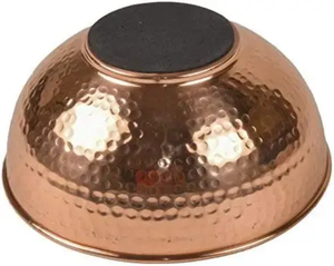 Bol en cuivre métallique durable de 6 pouces pour un usage quotidien, idéal pour les articles artisanaux, accessoires de cuisine en métal, vaisselle de mariage. - Product Image 2