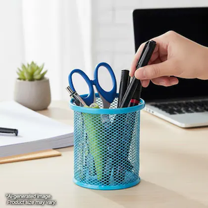 Portalápices de malla metálica para el espacio de trabajo - Product Image 2