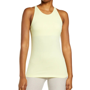 Best Quality Plus Size Women's Knitted Tank Top Breathable Quick Dry Eco-Friendly Polyester Solid Color Active With OEM - Product Image 1