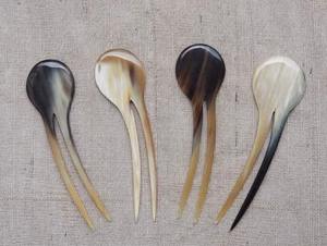 กิ๊บติดผมทำมือจากเขาควาย  ไม้เสียบผมธรรมชาติ  ที่เก็บผมทรงบัน  เป็นมิตรกับสิ่งแวดล้อม  เครื่องประดับผมสำหรับผู้หญิง  ของขวัญ - Product Image 2