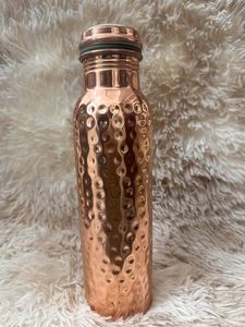 Artisan Hammered Copper Water Bottle-Modern Luxury Style <b>Large</b> Capacity - Product Image 4