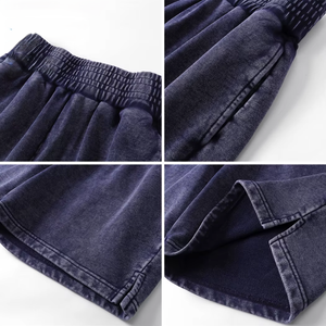 Pantalones Cortos de Algodón Premium al por Mayor, Fabricante OEM, Logotipo Personalizado Bordado, Pantalones Cortos de Felpa Francesa, Ropa Urbana de Marca Privada - Product Image 4