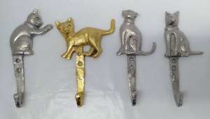 Porte-serviettes mural multifonction en aluminium moderne à 4 crochets pour vêtements, clés et serviettes au meilleur prix - Product Image 3