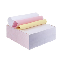 Papier pour imprimantes matricielles sans carbone à alimentation continue, format 9-1/2''x11'', 2 feuillets, pliage en éventail, marge gauche/droite perforée