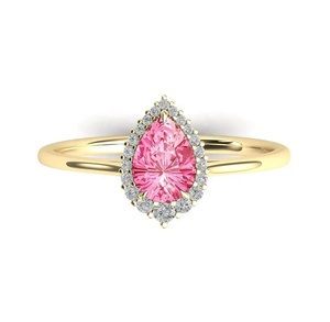 Bague solitaire en argent sterling 925 avec spinelle rose créé en laboratoire, vente en gros, pierre précieuse en vrac, bague en argent pur, fabrication artisanale, meilleurs produits - Product Image 3