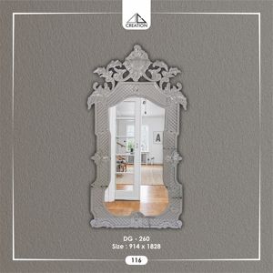 Coloque este espejo sobre su tocador para añadir un toque de glamour vintage. Decoración de pared con diseño artístico y ecológico. - Product Image 5