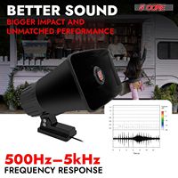 Haut-parleurs passifs filaires d'extérieur 5Core 5x8'' 65W 8Ohm étanches, paire stéréo avec cornet pour systèmes audio surround
