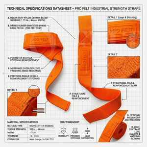 Sangles de musculation personnalisées en néoprène rembourré avec support de poignet en coton pour soulevé de terre et entraînement en salle de sport, idéales pour la musculation et le fitness - Product Image 2
