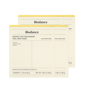 Biodense หน้ากากแท้ Vita จากเกาหลี [16แผ่น] ส่วนประกอบที่ได้รับแรงบันดาลใจจากเปปไทด์ - Product Image 1