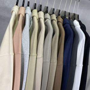 Sweat-shirts unisexes en coton lourd French Terry personnalisés avec logo, sweat-shirts épais surdimensionnés pour hommes - Product Image 2