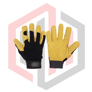 Gants de jardinage en acrylique et cuir TPR 11 oz, anti-vibration, résistants aux chocs, imperméables, résistants à la chaleur, sans poudre, pour la protection sportive - Product Image 1
