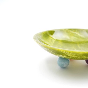 Tazón Allura de Resina Pulida con Efecto Mármol Moderno, Resistente al Calor, Sin Recubrimiento, para Servir, Vajilla para Fiestas, Bodas, Decoración de Mesa, Frutas y Ensaladas - Product Image 3