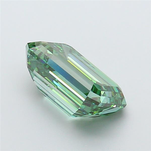 Magnifique pierre précieuse verte de 7 carats, taille émeraude, avec une symétrie de coupe élite et une clarté de couleur intense exceptionnelle. - Product Image 5