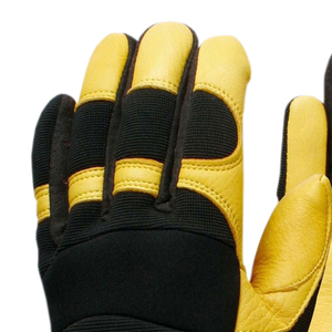 Guantes de Trabajo de Cuero de Invierno con Logotipo Personalizado de Fábrica al por Mayor, Guantes de Protección para Manos de Cuero Vacuno de Grado AB - Product Image 2