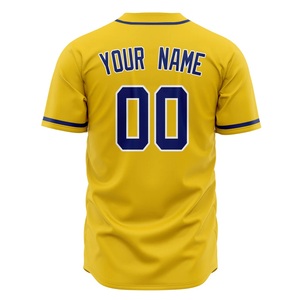 Camiseta deportiva de béisbol para hombre al por mayor OEM, uniforme de equipo de malla de poliéster disponible con impresión de logotipo personalizado, colores y tallas - Product Image 4