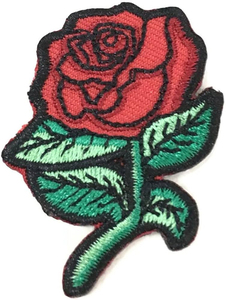 Patchs en PU brodés 3D floraux colorés avec perles, personnalisables avec logo de marque, en tissu denim, thermocollants ou à coudre, qualité économique, vente en gros - Product Image 4