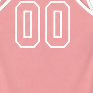 Débardeur de natation rose corail et blanc, sans manches, dos nageur, léger, séchage rapide, respirant, pour l'entraînement et la performance athlétique - Product Image 5