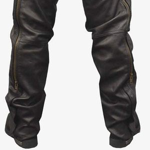 Chaps d'équitation western en cuir véritable de haute qualité pour hommes et femmes, chaps d'équitation longs de haute qualité - Product Image 5