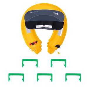 Giubbotto di Salvataggio Gonfiabile Manuale per Adulti, 105N di Galleggiamento, per Pesi Fino a 80 Libbre, con Vita Regolabile fino a 59 Pollici - Product Image 1