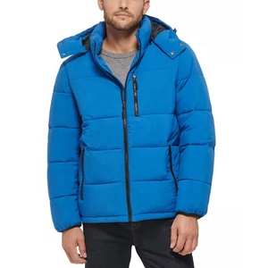 Custom Puffer <b>Jacket</b> Men's With Hoodie <b>Red</b> Coats for Men <b>Waterproof</b> High Quality Streetwear Down <b>Jacket</b> Puffer Stock for Unisex - Product Image 4
