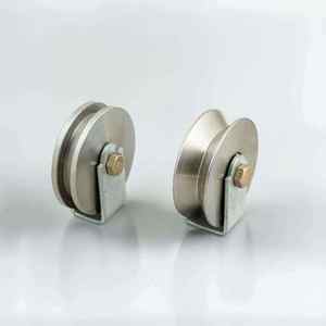 Rueda Moderna de Acero Inoxidable Pulido y Duradero para Puertas, Ventanas, Garajes, Villas y Apartamentos, Deslizamiento Suave - Product Image 5