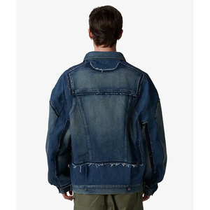 Veste en jean décontractée pour homme, style nouveau, de qualité supérieure, taille plus 3XL, veste en jean délavée pour homme - Product Image 2