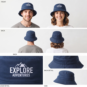 OEM Custom Embroidered Logo Men's <b>Bucket</b> <b>Hat</b> Casual Outerwear Safari <b>Hat</b> Cotton Polyester Unisex Sun Protection <b>Bucket</b> <b>Hat</b> - Product Image 5
