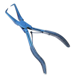 Pince à perles bleues de 5,5 pouces, pince à micro-perles, pince à perles en acier inoxydable, outils professionnels pour extensions de cheveux - Product Image 2